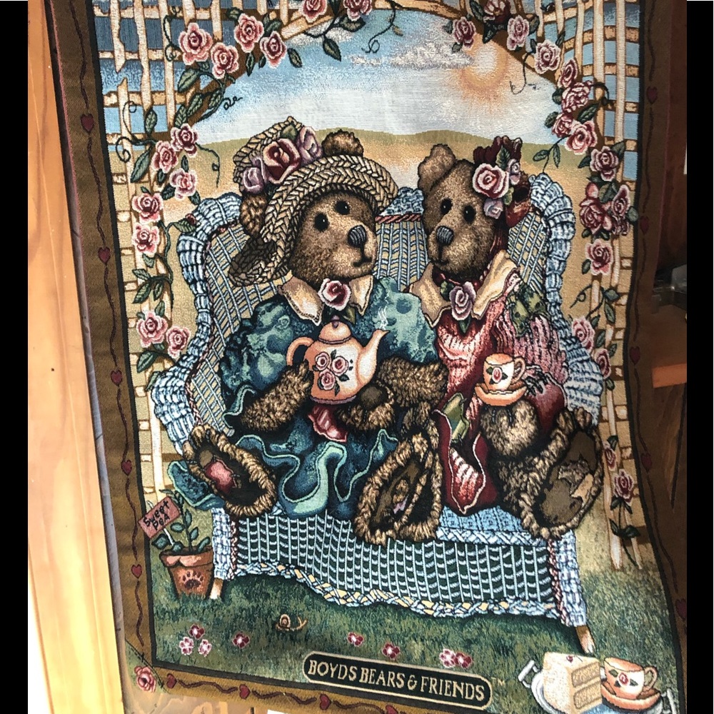 Boyds Bear and Afternoon Tea Tapestry